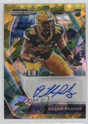 2021 Panini Prizm Draft Picks Gold Ice Dillon Radunz #DPA-DRA Rookie Auto RC - Image 1 of 2