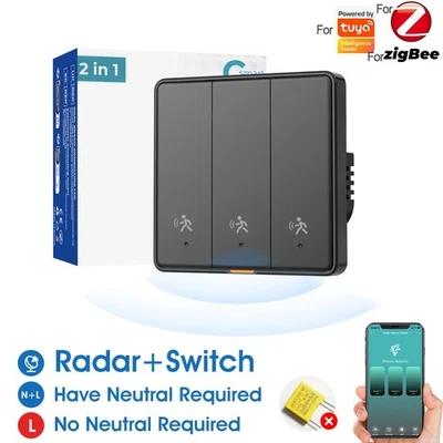 Smarter Wandlichtschalter mit Sensor und Fernbedienung kompatibel mit C Smart - Bild 1 von 4