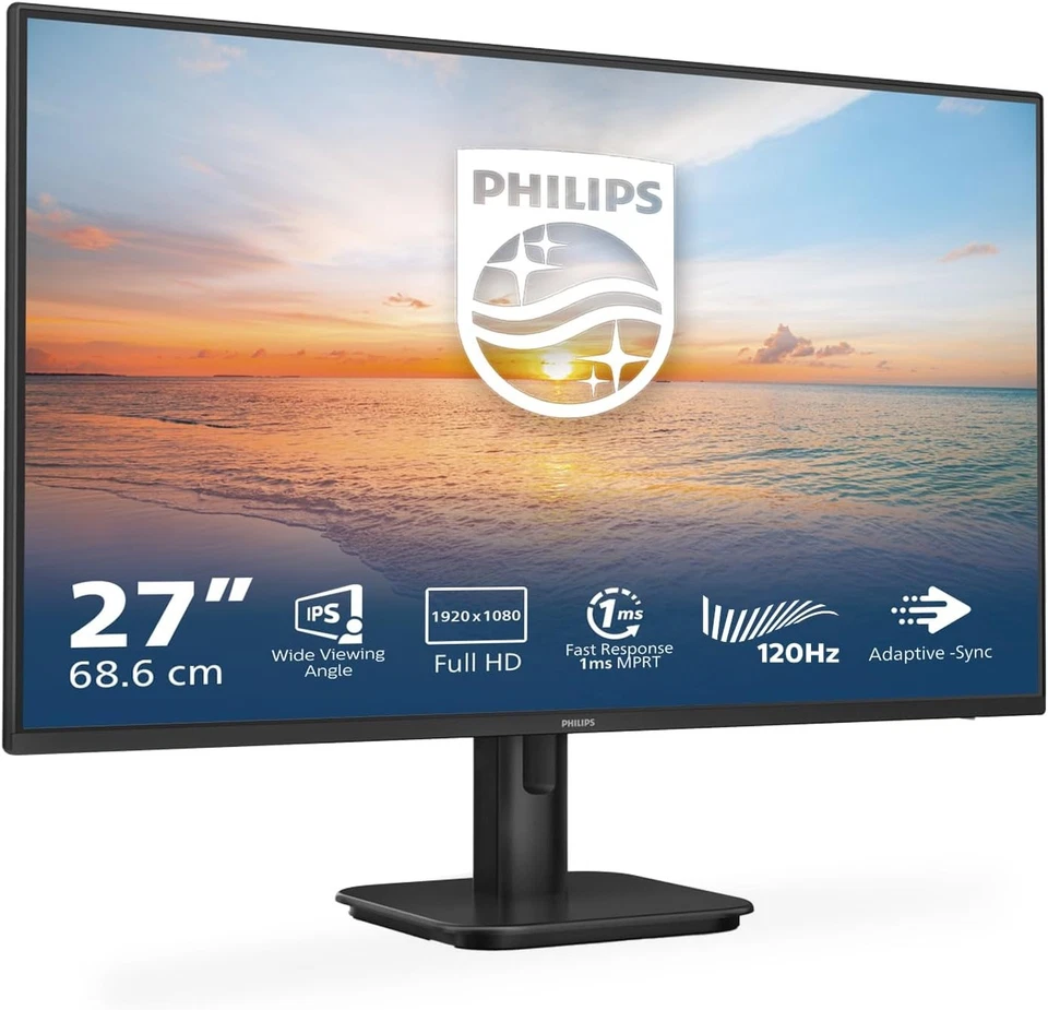 Philips Monitor 27" Full HD Altoparlante integrato LED 1920x1080 120 Hz VGA HDMI - Immagine 1 di 1