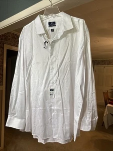 Mens Dockers Classic shirt 3XL 19 / 34-35 Cotton Poly NEW White LS / BD - Picture 1 of 8