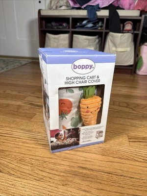 NEW Boppy Shopping Cart & High Chair Cover, 360° Coverage, Vegetables/Carrot - Image 1 of 4