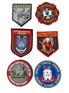 Konvolut 6 verschiedene FEUERWEHR KORSISCHE Stoffe - Bild 1 von 2