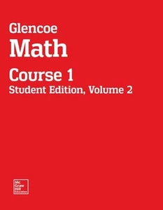Glencoe Mathe, Kurs 1, Schülerausgabe, Band 2 von McGraw Hill (Englisch) Papier - Bild 1 von 1