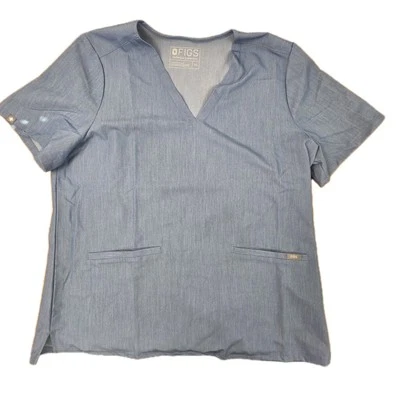 Blusa Médica FIGS Casma para Mujer Azul Denim FW1100 Talla XL Enfermera Cuello en V Foto 1 de 4