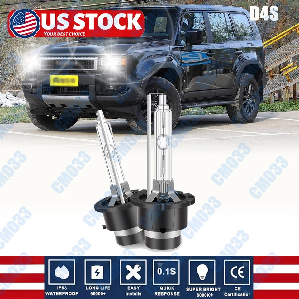 Juego de 2 bombillas de faros HID de xenón D4S D4R 6000K para Lexus Toyota OEM 42402 66440 Foto 1 de 4