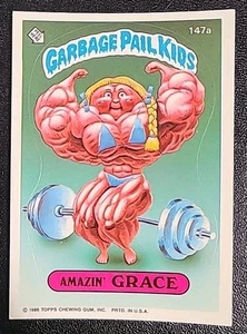 Garbage Pail Kids Series 4 1986 #147a Amazin Grace GPK OS4 - Picture 1 of 2