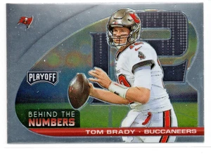2021 Panini Playoff - Behind the Numbers Tom Brady #BTN-TBR Tampa Bay Buccaneers - Picture 1 of 2