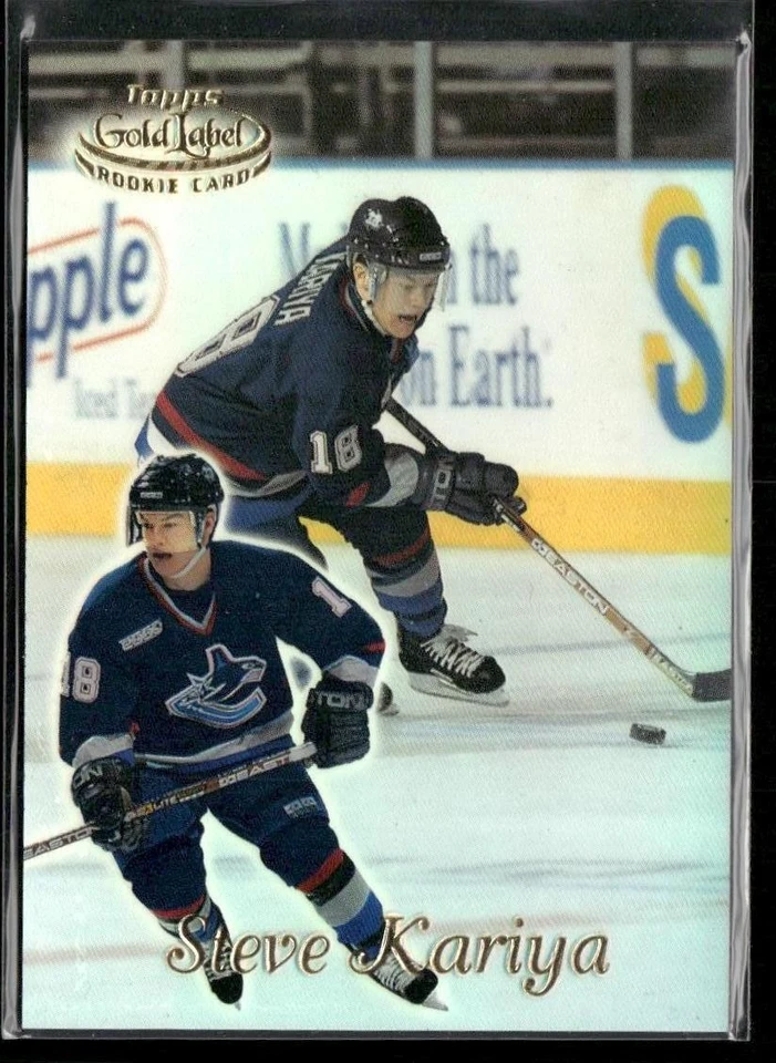 1999-00 Topps Gold Label Steve Kariya RC #100 Vancouver Canucks - Image 1 of 2