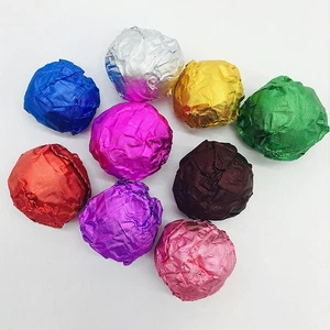 100Pcs Foil Candy Package Paper Chocolate Aluminum Candy Sugar Food Tin Pape TA - Picture 1 of 21