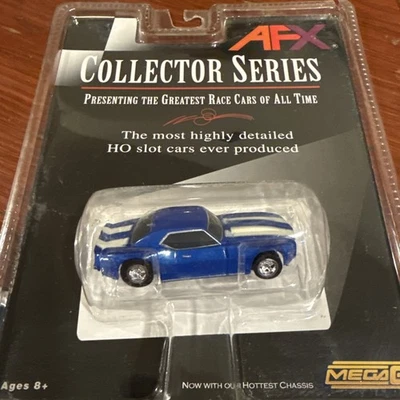 NEW AFX COLLECTOR SERIES CLEAR MEGA-G NEW Release 69 Camaro Blue - Image 1 of 2