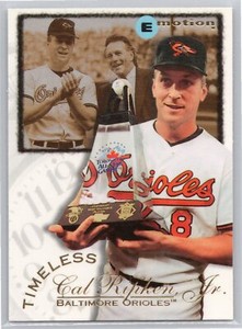 1995 SkyBox E-Motion #6 Cal Ripken Jr.  Baltimore Orioles Baseball Card