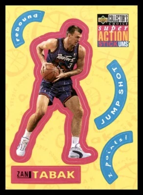1996-97 Upper Deck Collector's Choice - Stick 'ums Stickers Zan Tabak #S26 - Image 1 of 2