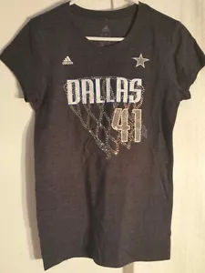 Camiseta para mujer Adidas NBA Dallas Mavericks Dirk Nowitzki azul marino talla S - Imagen 1 de 1