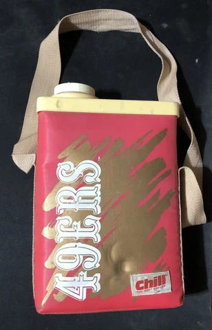 Vintage 90s San Francisco 49ers 2 Quart Soft Cooler Chill Team NFL Cover
