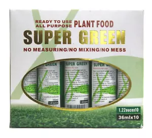 All-Purpose Plant Food - Super Green Lucky Bamboo Fertilizer (10 Bottles), Ready - Picture 1 of 12
