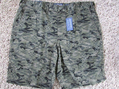 НОВЫЙ AMERICAN RAG SLIM FIT ШОРТЫ МУЖСКИЕ 34 163303 ПЫЛЬНЫЙ ОЛИВКОВЫЙ ПРИНТ БЕСПЛАТНАЯ ДОСТАВКА - Изображение 1 из 4