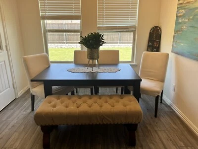 Kitchen Set  (table, chairs, bench) - Image 1 of 4