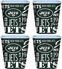 Set of 4 New York Jets 3 Liter Reusable Plastic Snack Bucket!