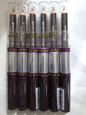 wet'n'wild eyebrow pencil and definer colour mocha brownie (dark brown) 6pack  - Image 1 of 2