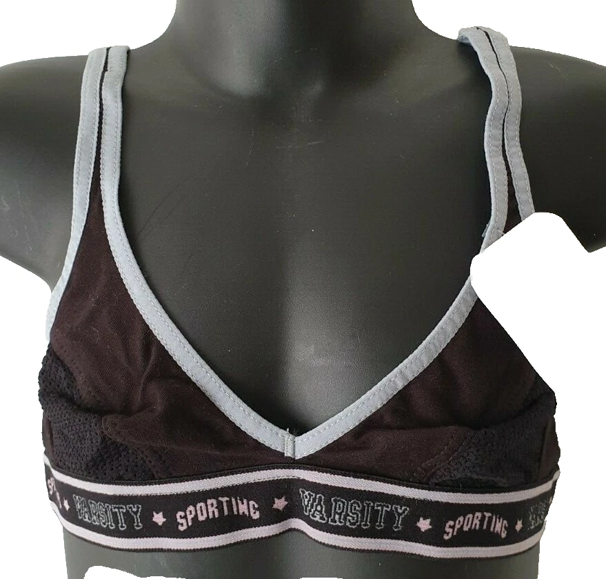 Nuevo con etiquetas Sujetador Deportivo Suave Ajustable Negro Marca Absorba Talla 70B Niñas Talla 70B AUS 7B Estilo Top Foto 1 de 2