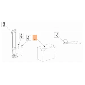 BATTERIA RICAMBIO PER GENERATORE CORRENTE PGE 48IS 12V LITIO OLEOMAC - Bild 1 von 1