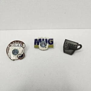 Starbucks Employee Lapel Pins- Mug Award Set Of 3 - Picture 1 of 3