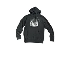Sudadera con capucha polar Express negra para hombre Brooklyn Nets logotipo invertido NBA nueva con etiquetas - Imagen 1 de 8