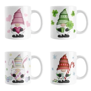 4 Holiday Gnome Coffee Mug, funny Coffee Mug - Picture 1 of 14
