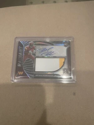 🔥🏈2022 PANINI SPECTRA Auto #51/99 ROOKIE RPA BRIAN ROBINSON RADIANT COMMANDERS - Image 1 of 2