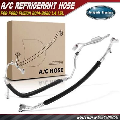 2x A/C Refrigerant Suction & Discharge Line for Ford Fusion 2013-2014 L4 1.6L - Image 1 of 4