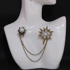 Fashion Long Brooch Women Men Jewelry Gift Enamel Pin Antique Jewelry Gift - Picture 1 of 6