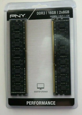 PNY Memory Sticks  DDR3|16GB|2x8GB - Image 1 of 4