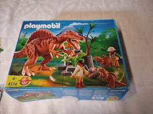 2010 Playmobil 4174 Dinosaurs SPINOSAURUS Dino Nest Eggs & Babies Not Complete  - Picture 1 of 6