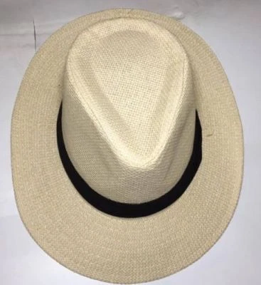 Mujeres Hombres Fedora Trilby Gorra Gángster Verano Playa Sol Paja Panamá Sombrero de Viaje Foto 1 de 4
