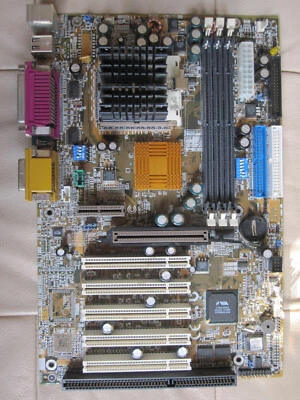 Sockel 370 Gigabyte GA-6VX7-4X 1.2 AGP ISA Mainboard Intel Pentium 3 EB 800MHz - Bild 1 von 3