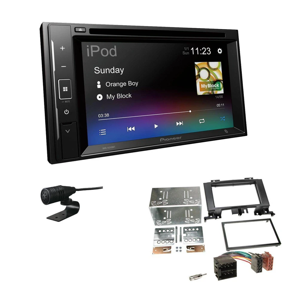 Pioneer Autoradio Bluetooth CD/DVD USB für Volkswagen VW Crafter ab 2006 schwarz - Bild 1 von 4