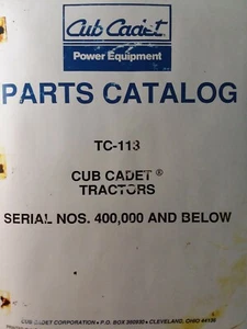 IH International Cub Kadett Rasen Garten Traktor 126 Teile Handbuch TC-113 Reiten - Bild 1 von 4