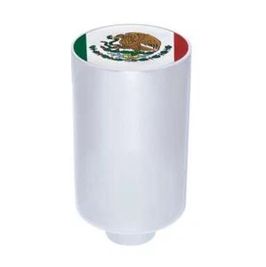 3 " Chrome Aluminum Air Valve Knob - Mexico Flag - Picture 1 of 3