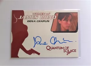 James Bond Archives 2014 WA55 Oona Chaplin Women of Bond Autograph Card - Picture 1 of 3