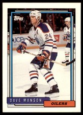 1992-93 Topps Dave Manson Edmonton Oilers #389
