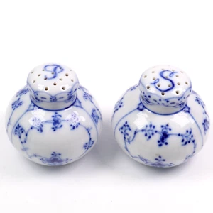 Royal Copenhagen Musselmalet Salt Pepper Pots h5.5cm - Picture 1 of 8