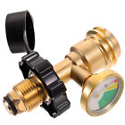  Propane Tank Pressure Gauge Brass Gas Fuel Connector Parts Adapter