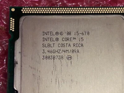 Intel Core i5-670 SOCKET 1156 STEP : SLBLT - Image 1 of 2