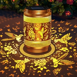 Solar Lanterns Outdoor Waterproof Hummingbird Garden Decor Gifts for Women Grand - Picture 1 of 12
