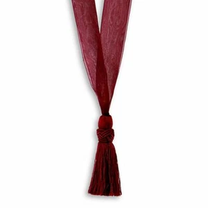 Versailles Home Fashions Organza Tie Back in Red - Picture 1 of 1