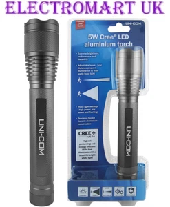 5W CREE LED CUERPO ALUMINIO HAZ AJUSTABLE ANTORCHA FLASH LUZ RESISTENTE DURADERO - Imagen 1 de 1