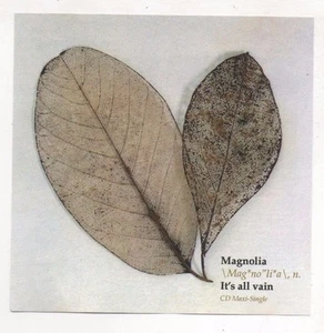 Magnolia It's All Vain 2004 Remixes CD Robbins Rare Promo CD - Imagen 1 de 2