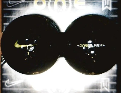 LOTE DE 2 PELOTAS DE GOLF NUEVAS Nike BOB negras sobre negras Tiger Woods #1 Foto 1 de 4
