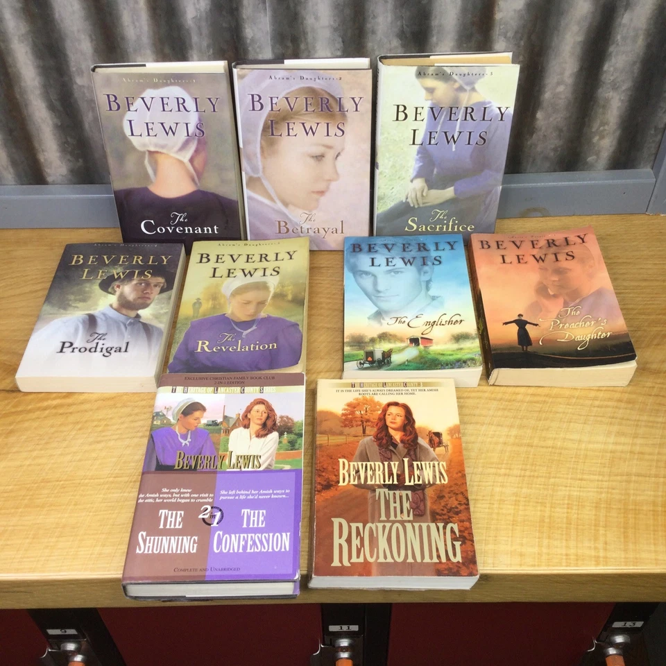 BEVERLY LEWIS Amish 9 Book Lot Abrams Daughters Annie's People Lancaster County Foto 1 de 4