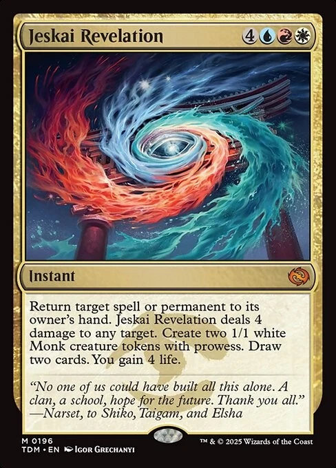 Jeskai Revelation-Tarkir: Dragonstorm-Foil-196-NM - Image 1 of 1